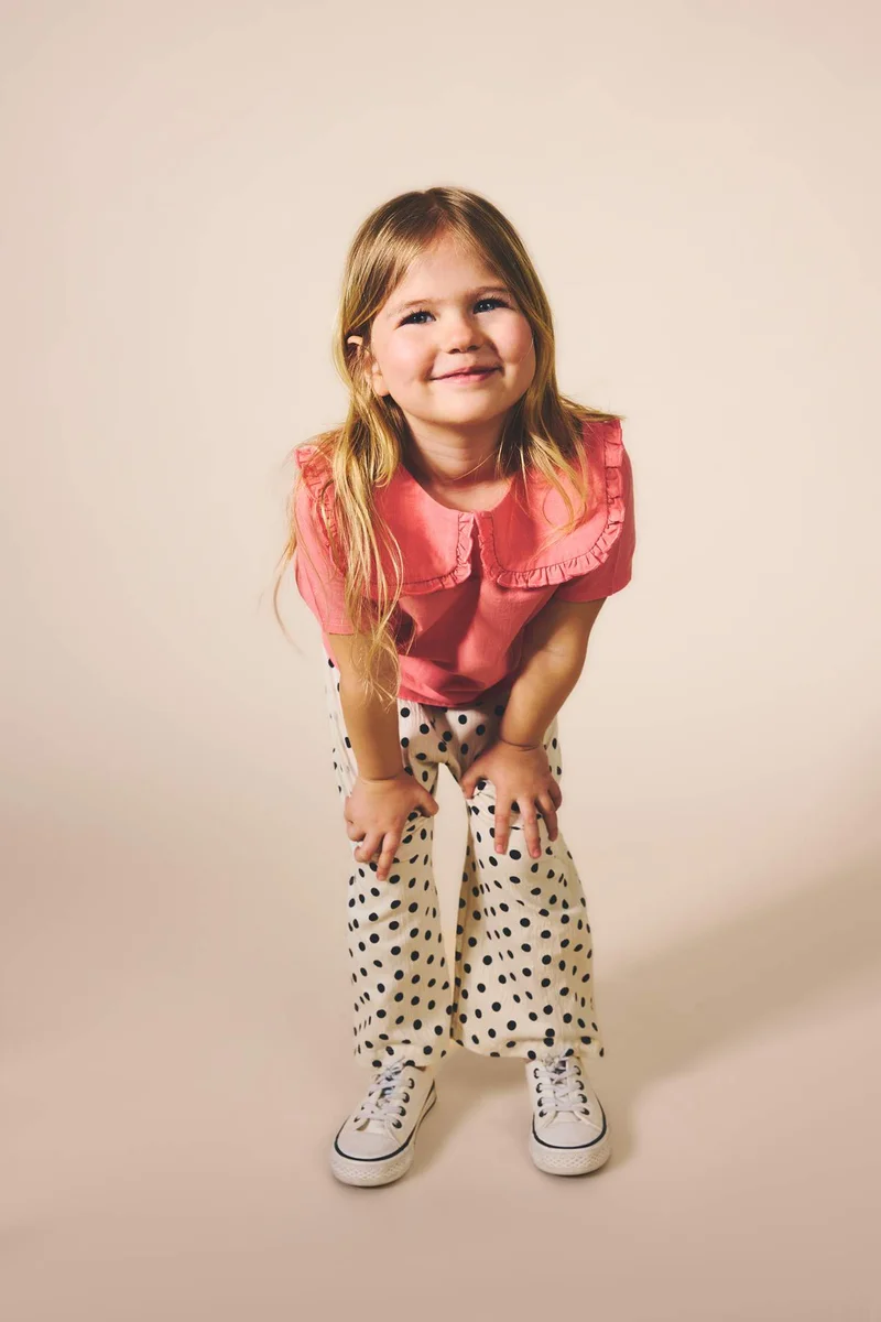 ديفاكتو Baby Girl Wide Leg Normal Waist Trousers