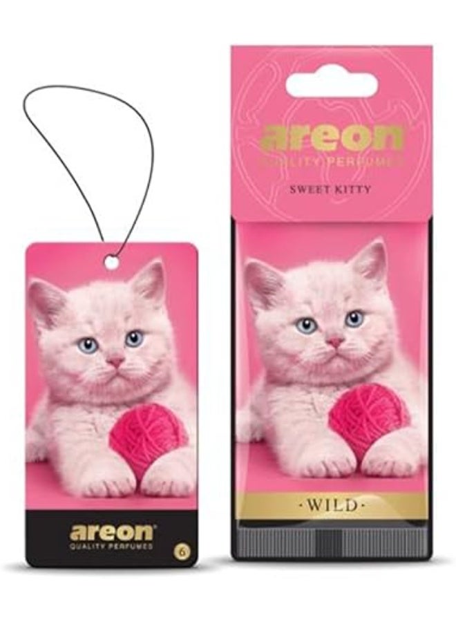 Areon Car Air Freshener sweet kitty wild