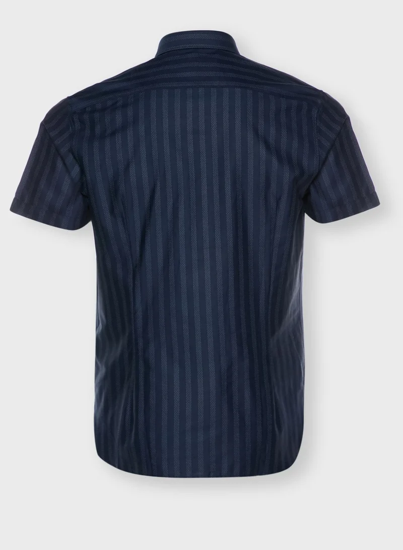 Ted Baker Dotted Stripe Slim Fit Shirt