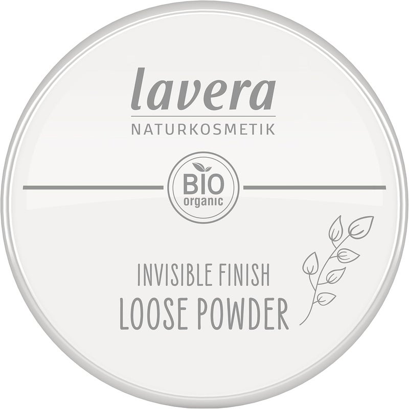lavera Invisible Finish Loose Powder  Long Lasting Setting Powder  Sets Make Up  Provides Matte Finish  Transparent Face Powder  PETA Certified  Vegan  Made in Germany  04 Oz