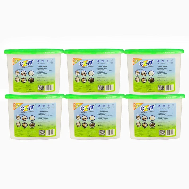 CZ-IT CZIT Disposable Moisture Absorber Green 1800 g Pack of 6 - Image 2