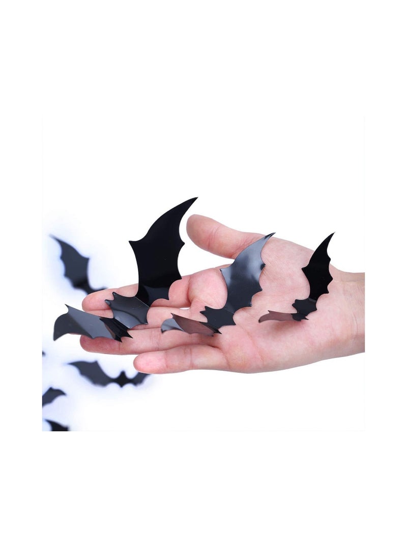 هايلاند 12 قطعة واقعية 3D بات ملصقات هالوين  - Image 5