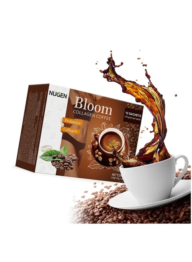 NUGEN 2 Pack Bloom Collagen Coffee 100% Organic and Glutathione, Weight Loss Coffee Weight Loss Coffee Glutathione Collagen Detox Premium Collagen Coffee - Image 4