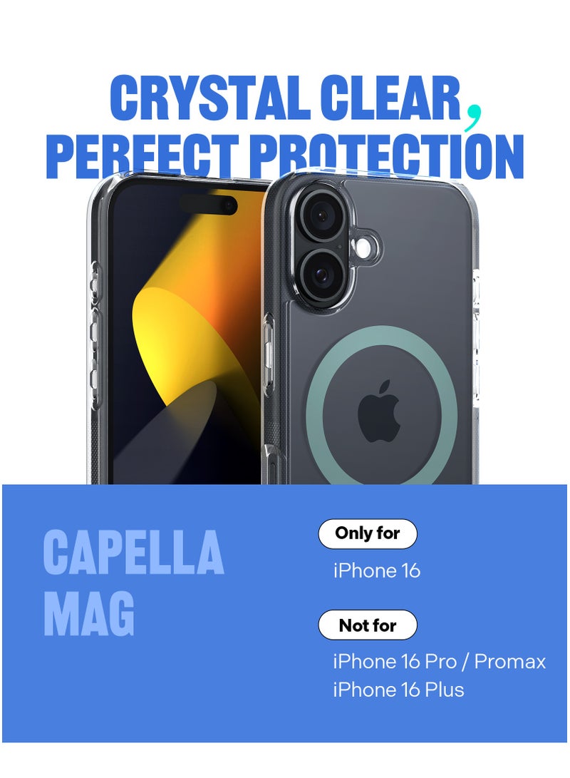 Caseology Capella Mag iPhone 16 MagSafe Case Cover (2024) - Clear Desert Green - Image 2