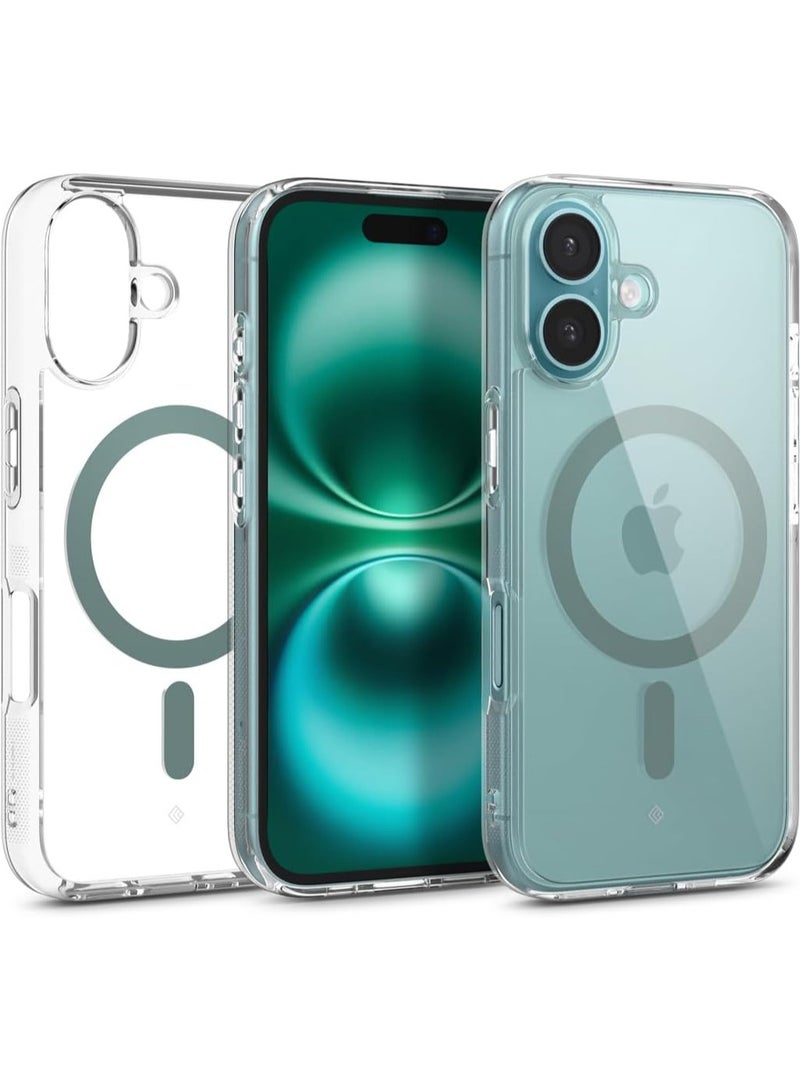 Caseology Capella Mag iPhone 16 MagSafe Case Cover (2024) - Clear Desert Green - Image 1