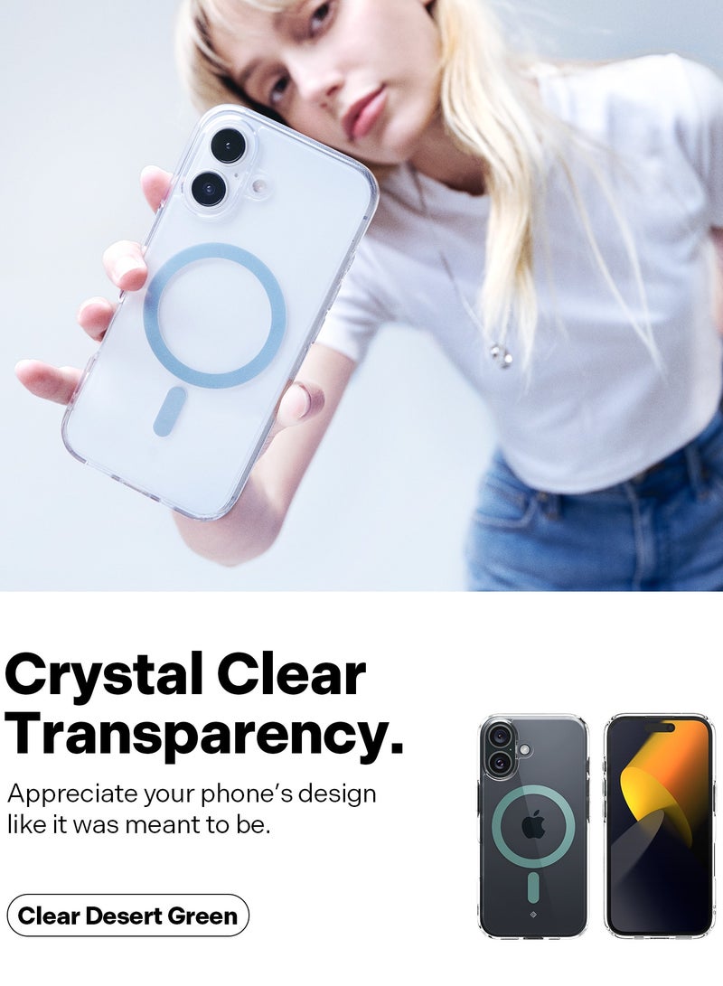 Caseology Capella Mag iPhone 16 MagSafe Case Cover (2024) - Clear Desert Green - Image 3