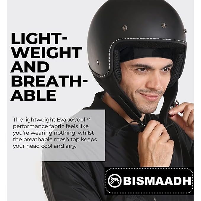 BISMAADH Stretch Lycra 4way Patka/Skull Cap Bandana - Cycling, Riding, Fashionable Helmet Liner Head Cap for Men & Women - Image 4