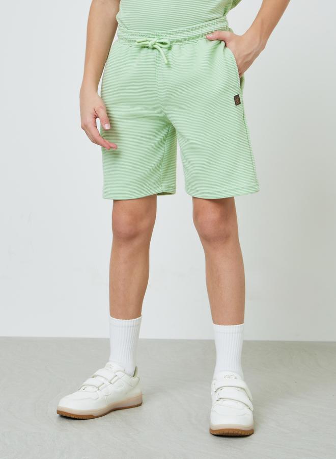 Styli Teen Boys Textured Oversized T-Shirt and Shorts Set - Image 5
