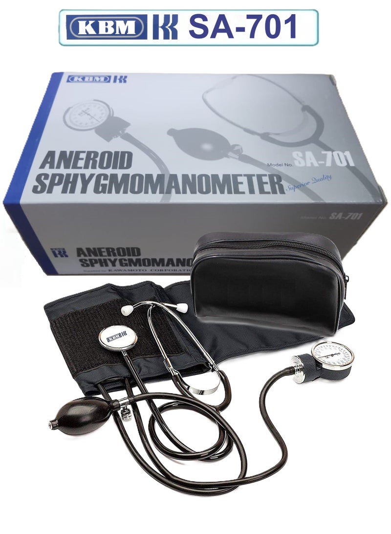 KBM KBM Pneumatic Blood Pressure Monitor With Stethoscope SA-701  - Image 1