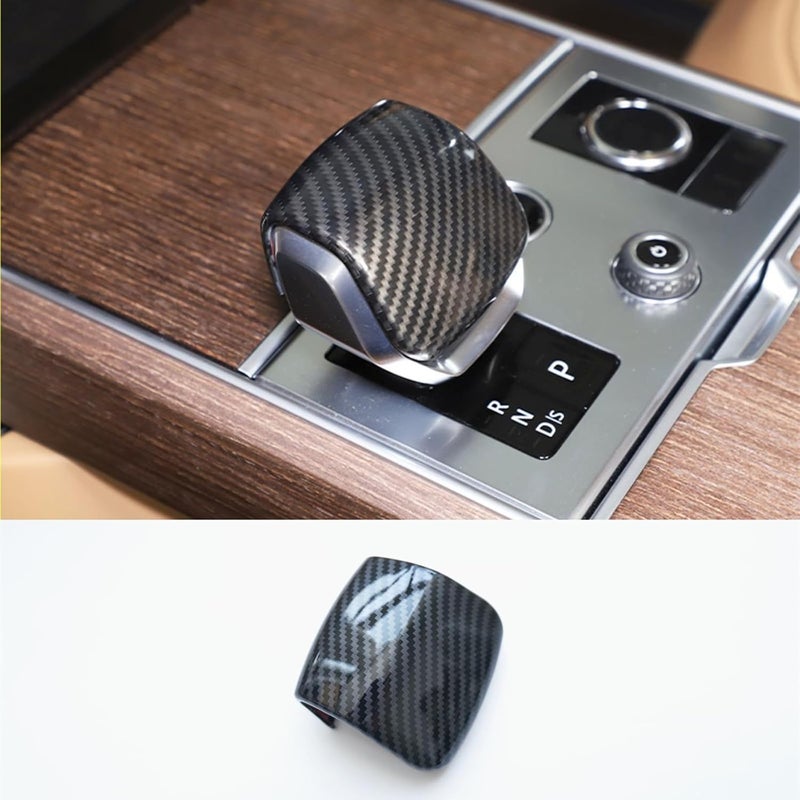 New Interior Trim Center Gear Shift Knob Cover Accessories for Land Rover Discovery Range Rover Sport Velar 2022 2023 2024 2025 2026 (Carbon Fiber Print) - Image 1