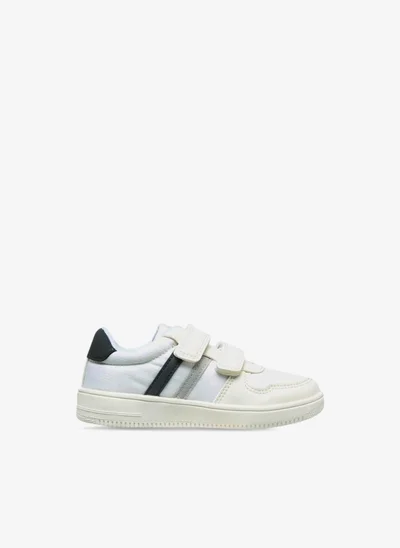 JUNIORS Boys Panelled Hook and Loop Sneakers