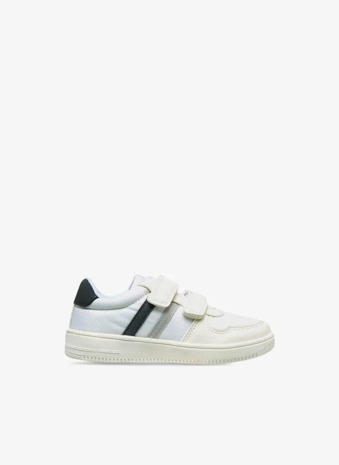 جونيورز Boys Panelled Hook and Loop Sneakers