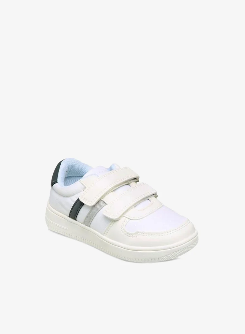 جونيورز Boys Panelled Hook and Loop Sneakers