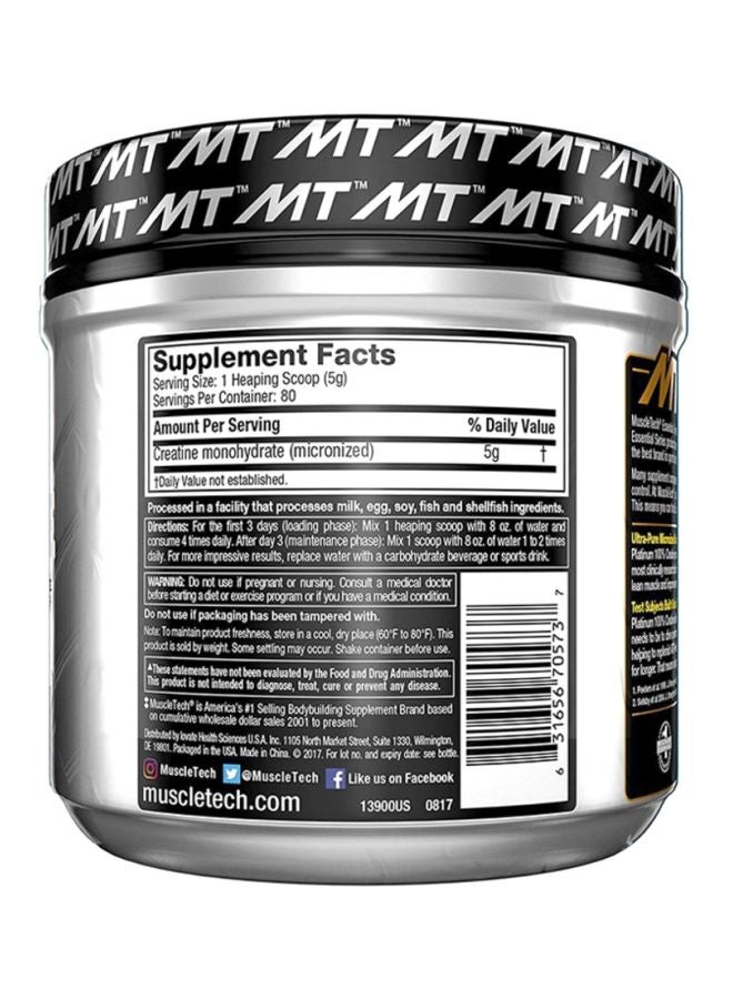 MuscleTech Platinum Ultra Pure Micronized Creatine Powder - Image 2