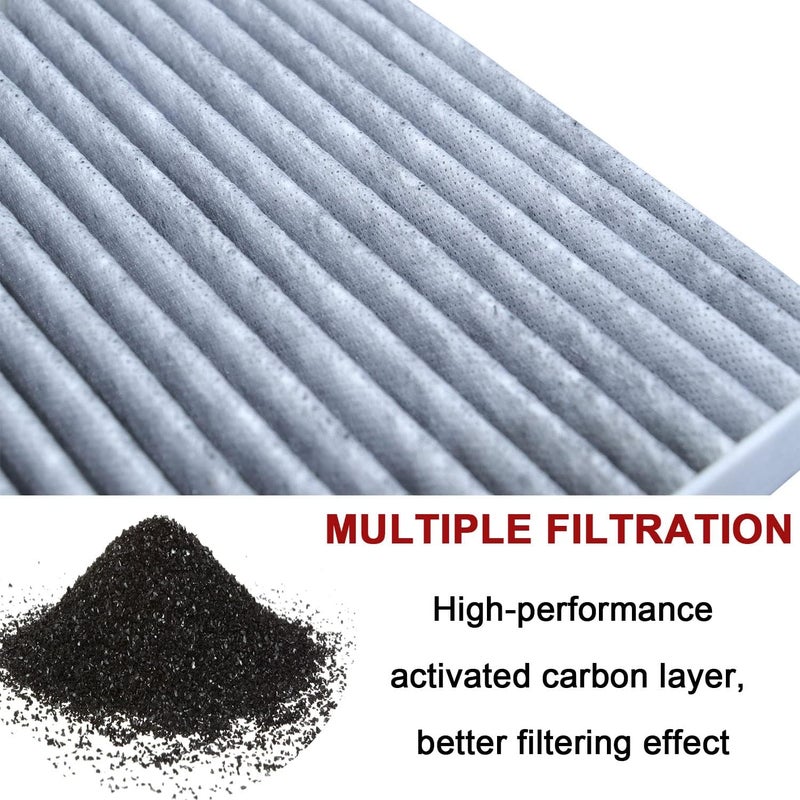 VKVXCLON Cabin Air Filter Kit with Activated Carbon for Dodge Ram 1500 2500 3500 4500 5500 - Image 2
