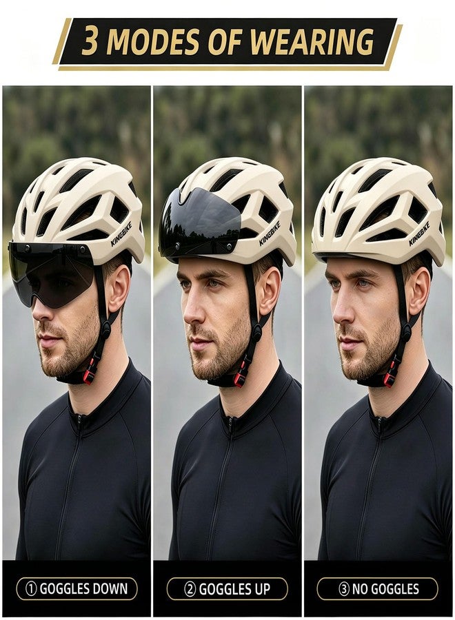 KINGBIKE Bike Helmet for Youth Adult Men Women Road Bike Helmet Lightweight with Tail Light Commute Ventilation Comfortable - Image 4