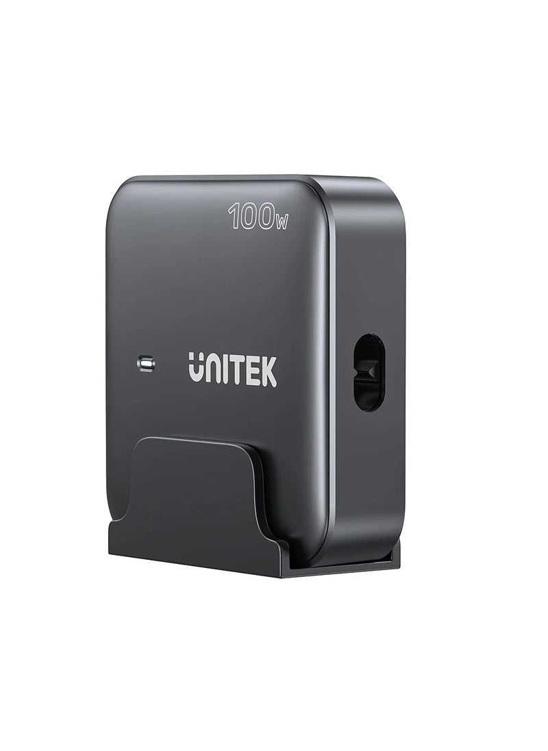 UNITEK - Unitek P1229AWH Slim Compact Charging Station 100W ( 4-in-1 Desktop GaN Charger (2*USB-C PD + 2*USB-A QC3.0), with 1.5M Power Cord. - Image 1