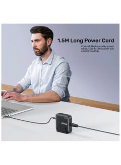 UNITEK Unitek P1229AWH Slim Compact Charging Station 100W ( 4-in-1 Desktop GaN Charger (2*USB-C PD + 2*USB-A QC3.0), with 1.5M Power Cord.  - Image 5