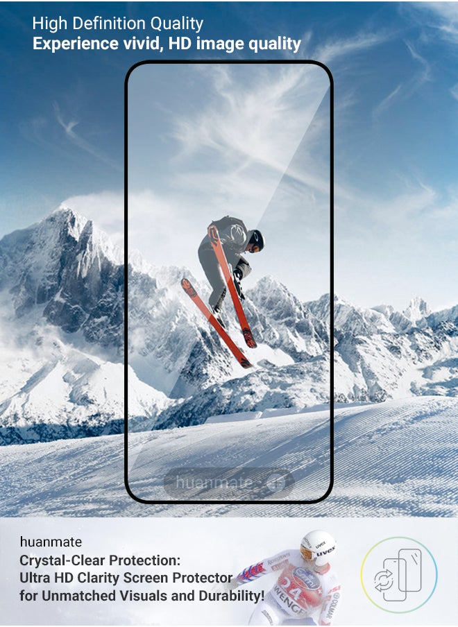 huanmate Honor 400 Lite Screen Protector – Premium Edge to Edge Tempered Glass, High Transparency, Delicate Touch, Anti-Explosion, Smooth Arc Edges, Easy Installation  - Image 5
