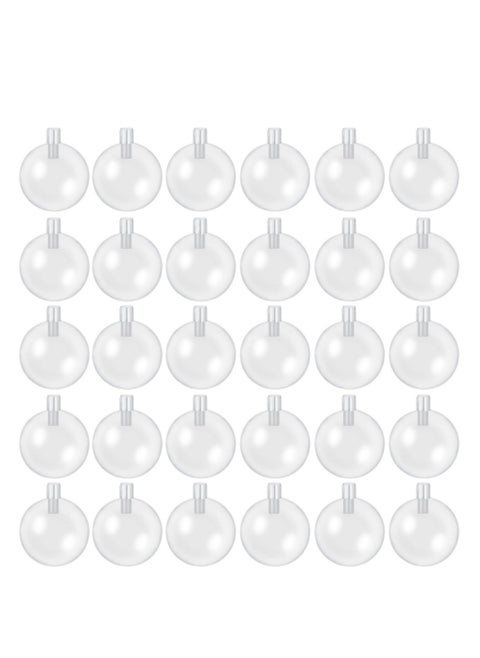 30 Pcs Durable Squeak Toy Replacements - Clear, Round, Squeakers Dog Squeakers Replacement Dog Baby Toy Noise Maker Insert Replacement for Dogs and DIY Toy Repairs (50mm/1.97in)