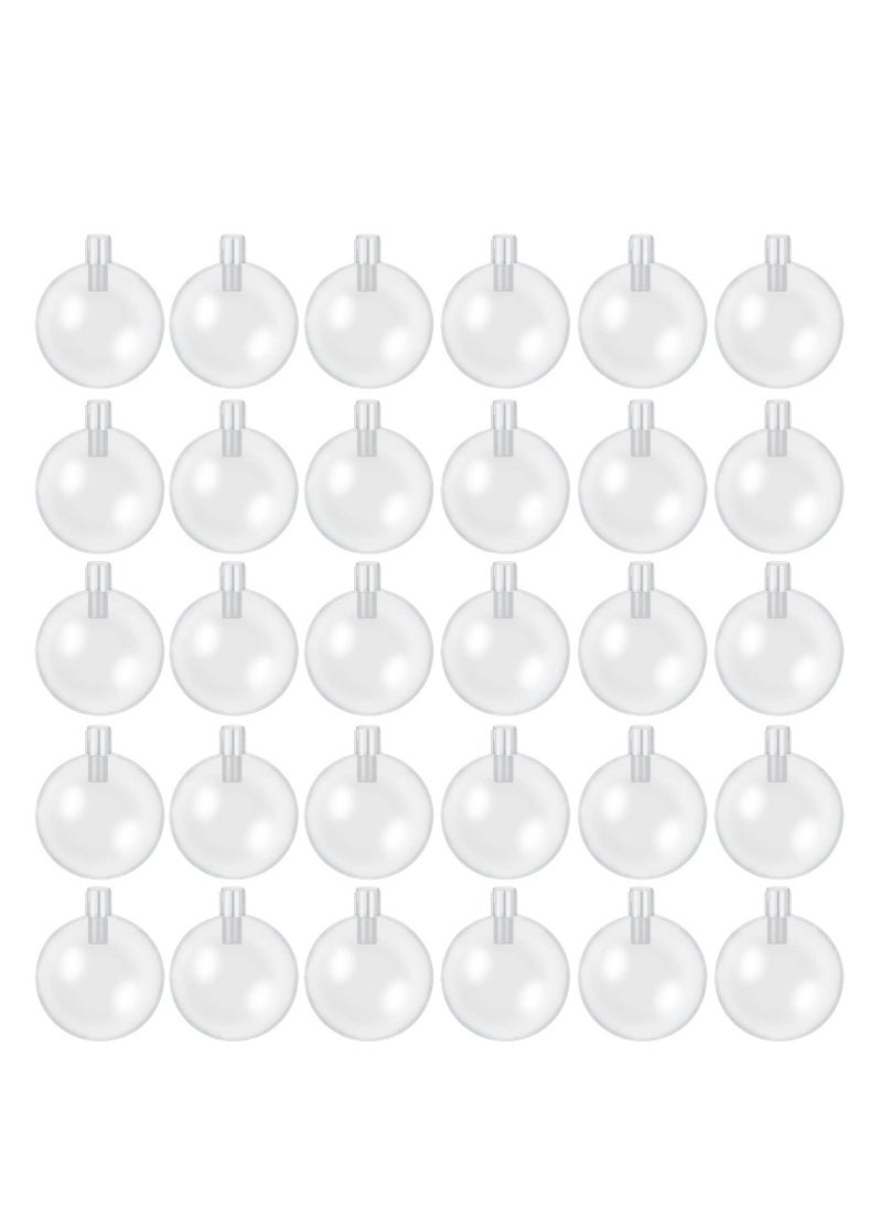 null - 30 Pcs Durable Squeak Toy Replacements - Clear, Round, Squeakers Dog Squeakers Replacement Dog Baby Toy Noise Maker Insert Replacement for Dogs and DIY Toy Repairs (50mm/1.97in) - Image 1