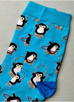 The Socks Hype 3 Pairs Cotton Blend Fun Penguin Socks for Men Women | Adorable Cartoon Penguin Design | Suitable for 35-42 Sizes | Comfortable Winter & Summer Socks  - Image 4