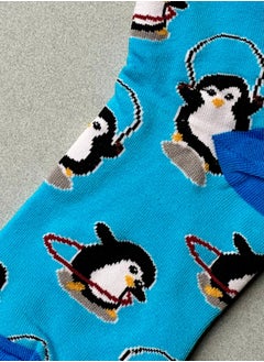 The Socks Hype 3 Pairs Cotton Blend Fun Penguin Socks for Men Women | Adorable Cartoon Penguin Design | Suitable for 35-42 Sizes | Comfortable Winter & Summer Socks  - Image 3