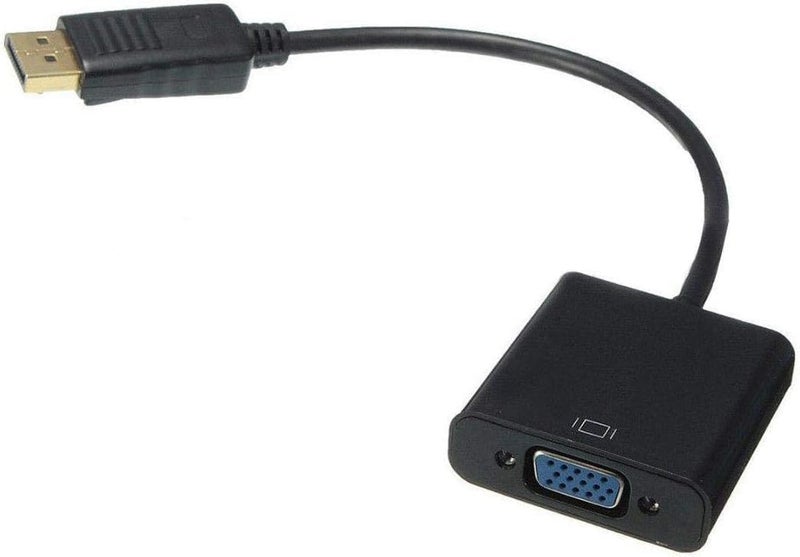Generic Displayport Male To VGA Female Adapter Display Port 18cm Cable Cord Converter