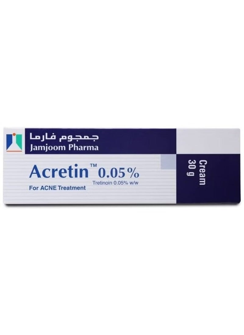 JAMJOOM PHARMA - Acretin Acne Treatment 0.05% Cream 30 Gram - Image 1