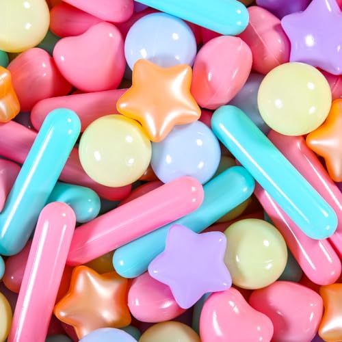 STARBOLO Ball Pit Balls for Baby and Toddler 150pcs Phthalate Free BPA Free Crush Proof Plastic Macaron Ocean Balls Pit Balls Play Toys for Kids Ball Pit PoolPlay TentParty sttxaymacgld150 - Image 1