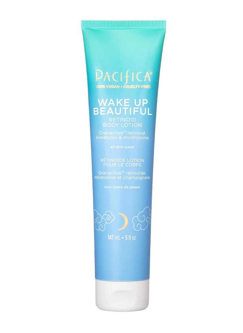 Pacifica Pacifica Body Lotion Retinol Cream -Wake Up Beautiful Retinoid Renewing for Skin Elasticity Hydration & Plumpness - for Anti-Aging Fine Lines & Dry Skin Clean Vegan & Cruelty-Free Dermatologist Tested  - Image 1