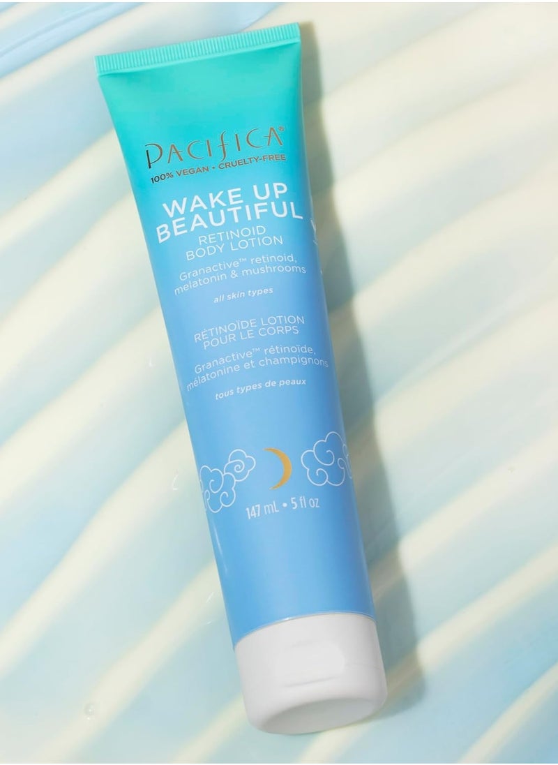Pacifica Pacifica Body Lotion Retinol Cream -Wake Up Beautiful Retinoid Renewing for Skin Elasticity Hydration & Plumpness - for Anti-Aging Fine Lines & Dry Skin Clean Vegan & Cruelty-Free Dermatologist Tested  - Image 2