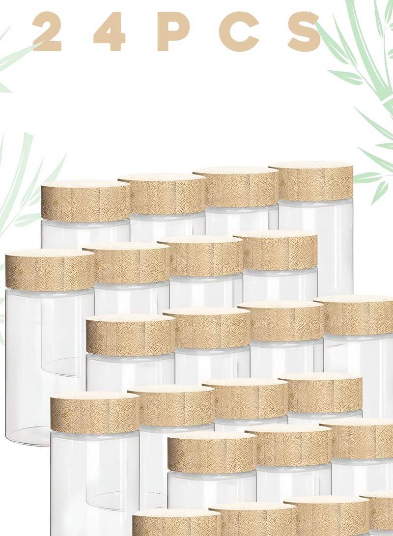 24-Piece Glass Spice Jar Set with Accessories Multicolor 120ml with Wooden Cap  - Image 4