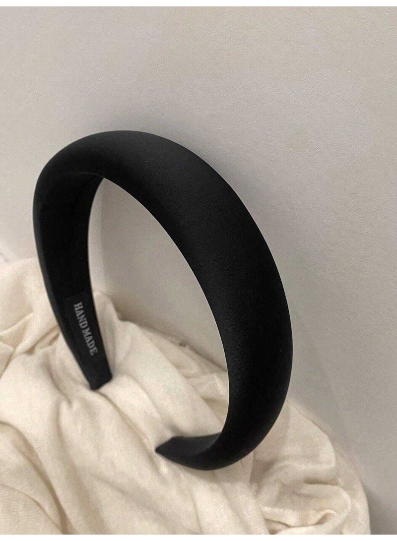 Set of 3 Hair Clips in Black, Brown, and Beige – Elegant Padded Design - Image 5