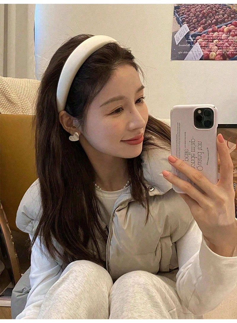 Set of 3 Hair Clips in Black, Brown, and Beige – Elegant Padded Design - Image 2