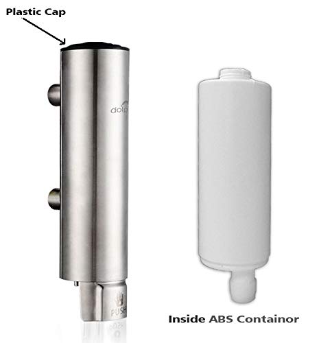 Dolphy Wall Mounted 304 Stainless Steel Liquid and Soap Dispenser- 300ml - Image 2