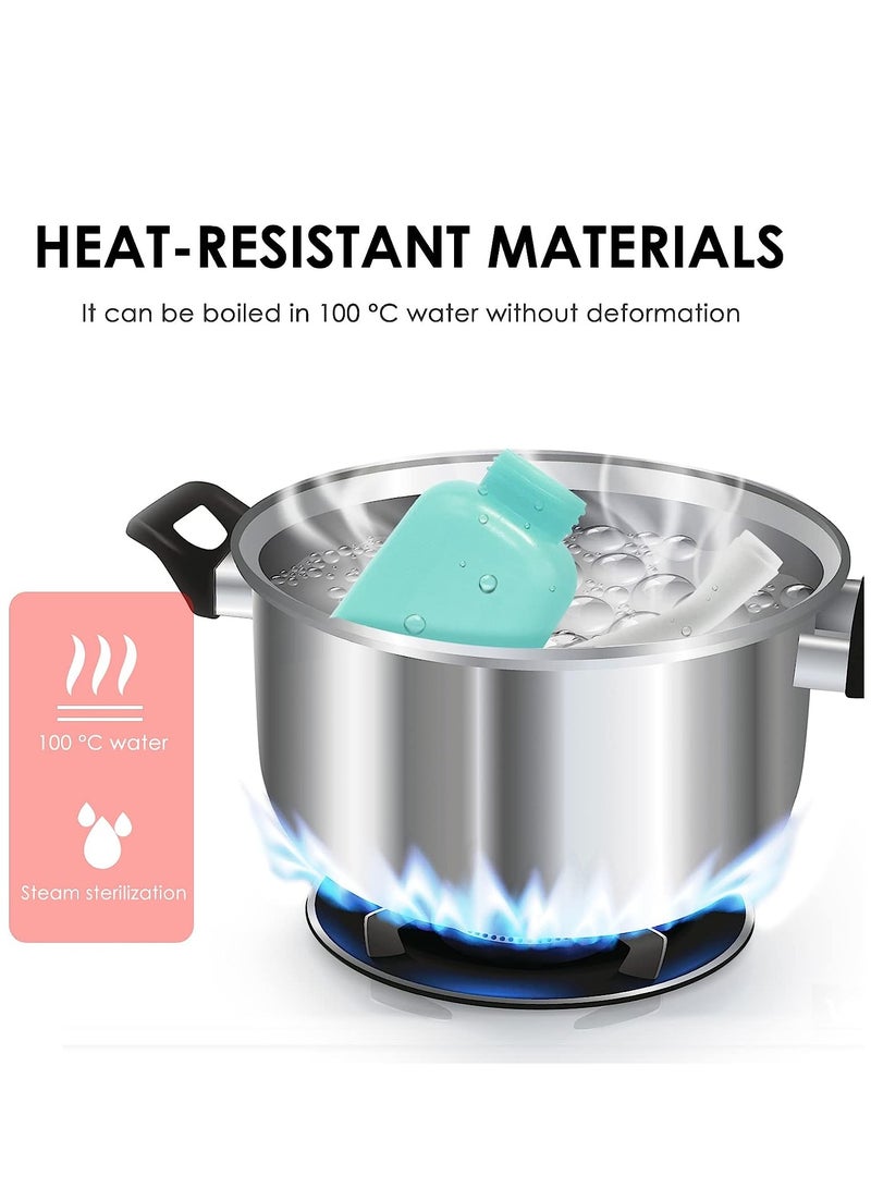 Peri Bottle Travel Shattaf, Portable Travel Bidet with Carry Bag,TPE Material Can Be Boiled, 500ml Capacity with 2 Sealing Ring,Essentials for Postpartum Perineal Care,Hemorrhoid Treatment (Green) - Image 5