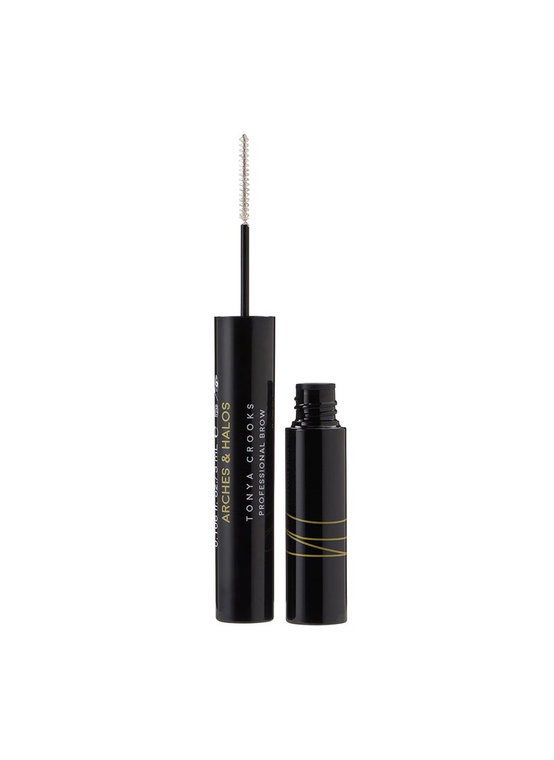 Arches & Halos - Arches & Halos Water Resistant Firm Hold Brow Gel - Clear - Waterproof Eyebrow Gel for Shaping and Styling - Quick-Setting, Long-Lasting Brow Sculpt - Soft, Lightweight, Non-Sticky Formula - 0.106 oz - Image 1