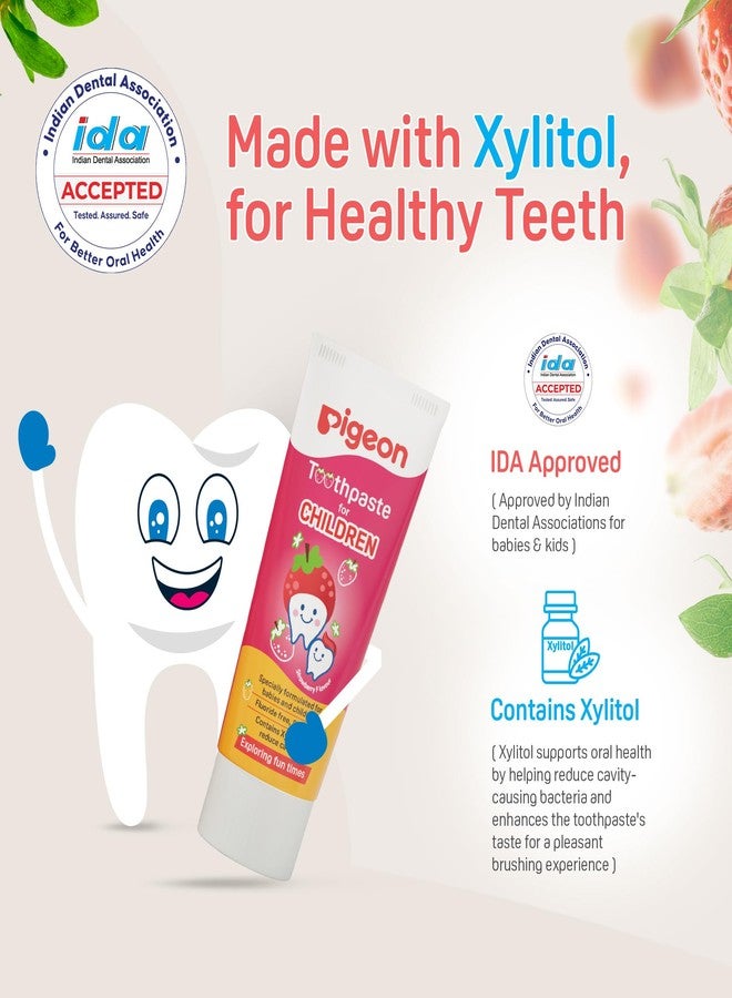 Pigeon Apple & Orange Toothpaste for Babies & Kids 45 g (Pack of 3) | Fluoride & SLS Free | Colour & Paraben Free | pH-Balanced Gentle Care - Image 2