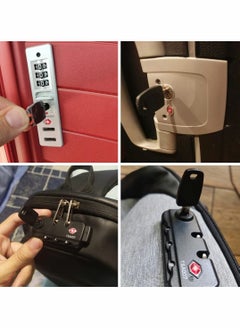Excefore Master Keys Travel Luggage Suitcase Customs TSA Lock Key Universal Security TSA007 TSA002  2 Pieces  - Image 3