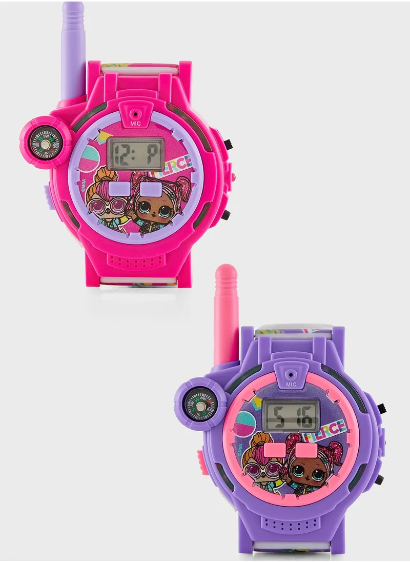 ديزني Lol Surprise Girls Set of 2 Walkie Talkie Watch Pink Silicone Strap, LOL40282