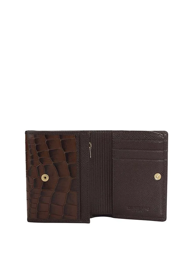Da Milano Genuine Leather Brown Ladies Wallet