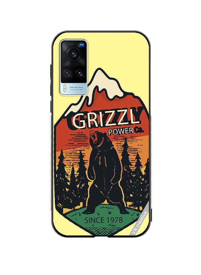 VR CREATIVE Protective Case Cover For Vivo X60 Grizzly Bear Design Multicolour - Image 1