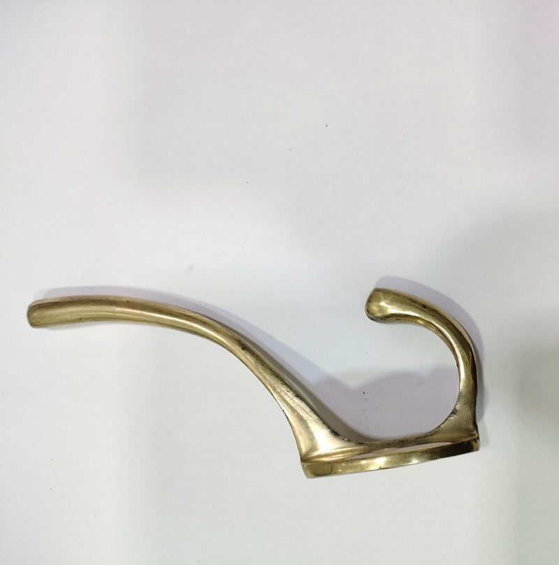 BRASS INDIA خطاف مفاتيح/ملابس من النحاس الهندي للأثاث/الجدران/الأبواب | مادة نحاسية نقية | تشطيب BP | 5" | 80 جرام لكل قطعة | النموذج: 720 - Image 3
