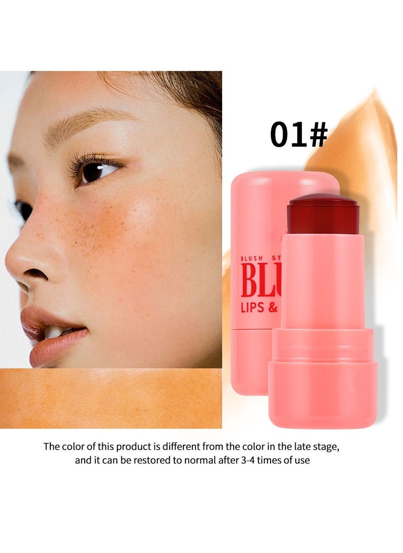Mei Lifestyle - Multi-Functional Blush Stick Cream Blush, Contour, and Highlighter Makeup for Cheeks, Lips, and All Skin Types - Image 1