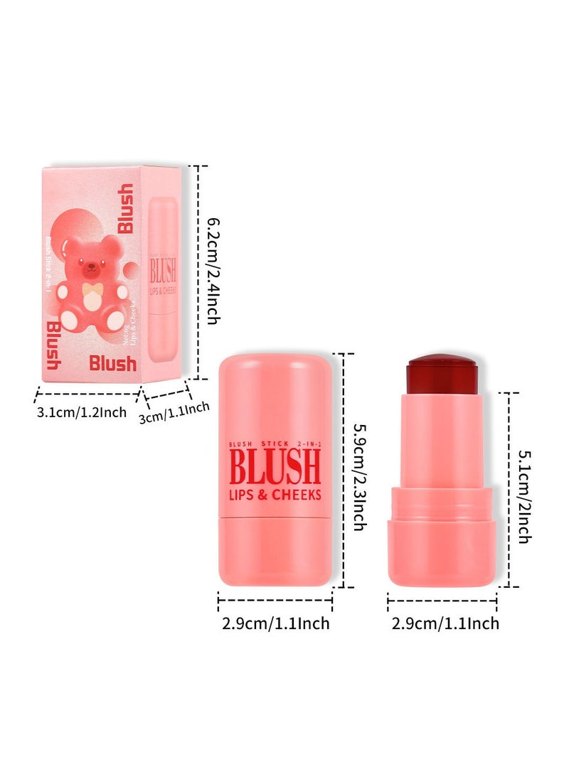 Mei Lifestyle - Multi-Functional Blush Stick Cream Blush, Contour, and Highlighter Makeup for Cheeks, Lips, and All Skin Types - Image 1