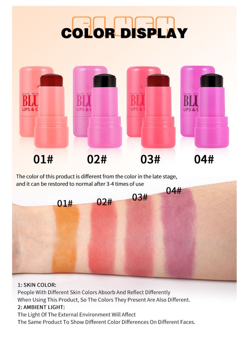 Mei Lifestyle - Multi-Functional Blush Stick Cream Blush, Contour, and Highlighter Makeup for Cheeks, Lips, and All Skin Types - Image 1