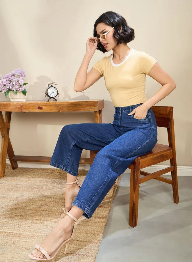 SASSAFRAS Sassafras Women High Rise Balloon Fit Jeans