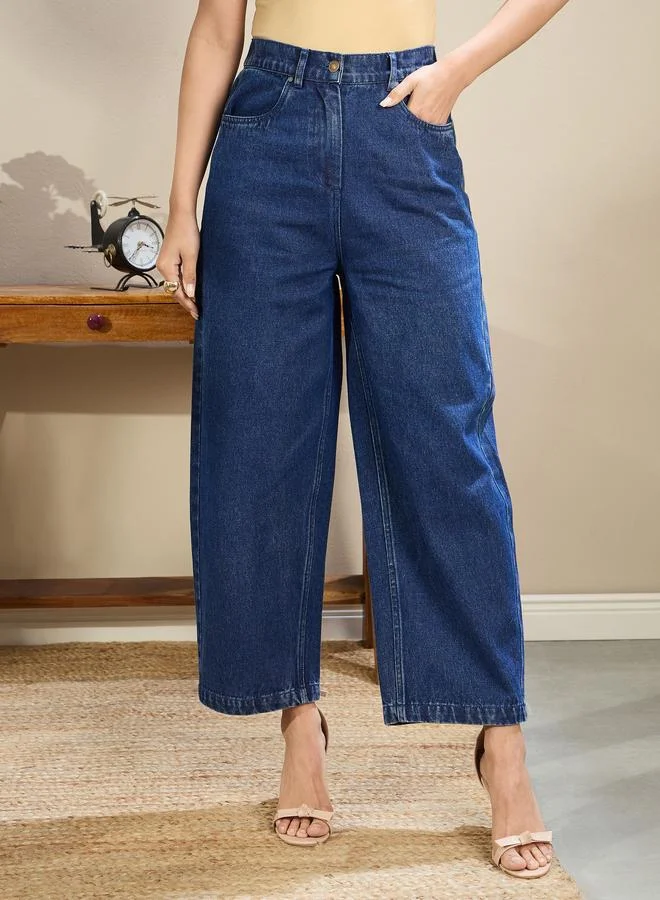 SASSAFRAS Sassafras Women High Rise Balloon Fit Jeans