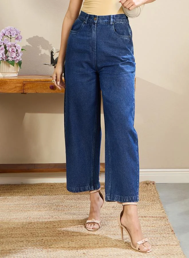 SASSAFRAS Sassafras Women High Rise Balloon Fit Jeans